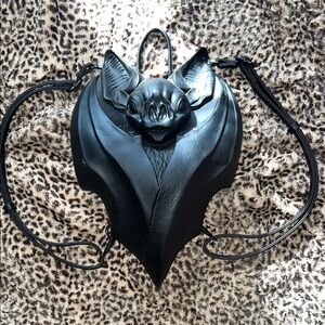 Black Bat-Shaped Women's Bag